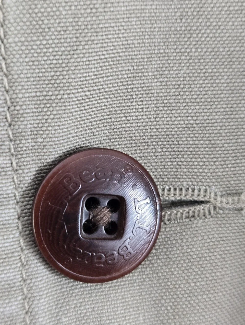 LL Bean Barn Jacket Corduroy Trim Vintage VTG 90s Y2k Chore Coat Button Front M - Picture 11 of 15